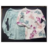 (2) 5T Pajama Long sleeve shirts Snowflake