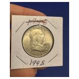 1948 franklin half dollar