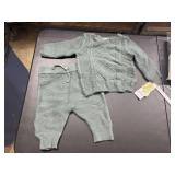 Boy's 3 month green Sweater set
