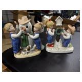 2 Denim Days Holiday Figures - Snowman & decorate