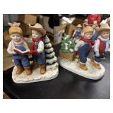 2 Denim Days Winter Figures christmas tree & snow