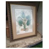 Palm tree over map