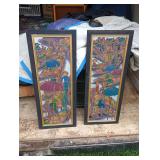 Vintage Thai floating market wall art