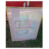 Rectangular abstract I by Andres
