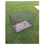 Metal folding pet cage