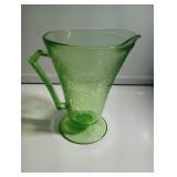 Uranium glass pitcher no chips