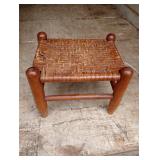 Small cane bottom stool