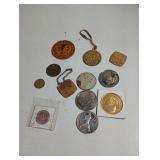 Vintage tokens and coins