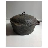 Hammered cast iron Dutch oven