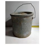 Galvanized minnow bucket