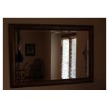 Framed Beveled Glass Mirror