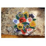 Peggy Karr Pansies Bowl