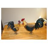 Rocking Metal Roosters