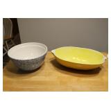 Spongeware & Lemon Bowls