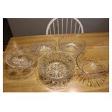 Pressed Glass Serving bowls