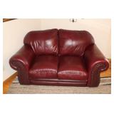 Leather Love Seat