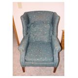 Upholstered Wingback Armchair