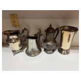 Pewter & Silver Plated Pitchers
