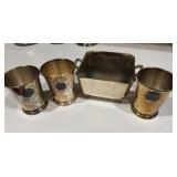 Kentucky Derby Cups And Serving Bowl