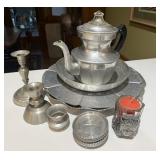 Hammered Aluminum Serving Pieces