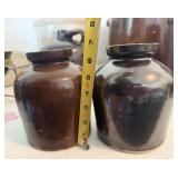Brown Glazed Stoneware Bottles