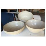 Three Crock Bowls
