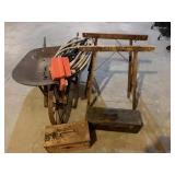 Wheelbarrow/garden hoses, etc.