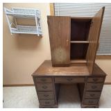 Desk, Cabinet & Shelf
