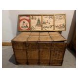 Christmas Picture & Wood Shipping Box