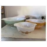 Three Pyrex Bowls - Set