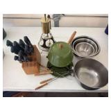 Misc. Kitchen Items Incl. Fondue Set