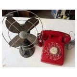Red Phone & Vintage Fan