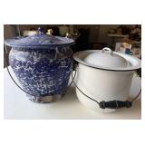 Vintage Lidded Buckets