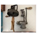 Butter Paddle & Meat Grinder
