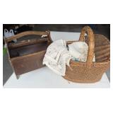 Wooden & Wicker Sewing Baskets
