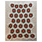 Poinsettia Afghan Blanket