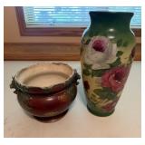 Antique Planter & Vase