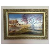 Landscaped Oil Painting - Framed