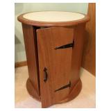 Drum-Style End Table