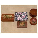 Asstd Jewelry Boxes with Costume Jewelry
