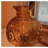 Amber Glass Table Lamp
