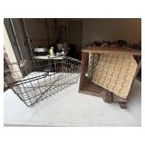 Vintage Egg Crate & Basket