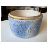 Blue Flower Crock Bowl