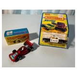 Matchbox No. 24 Red 8 Race Car & No. 10 Plymouth Fury Police