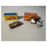Matchbox No. 25 Ford Cortina & No. 33 Police Motor Cyclist