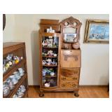 Antique Curved Glass Secretary