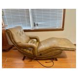 Mid Century Modern Contour Massage Reclining Lounge Chair