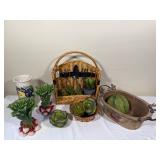 Decorative Basket and Planters
