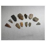 Prehistoric Stone Arrowheads