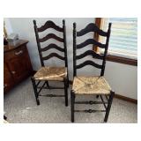 Pair of Ladder Back Chairs